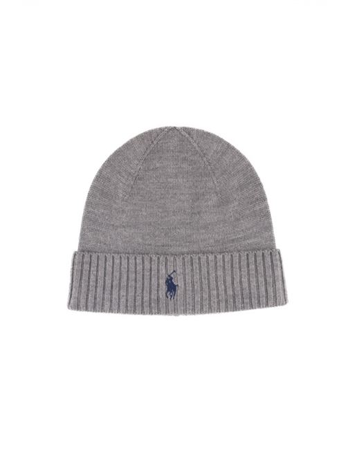 Cappello di lana con logo Grigio POLO RALPH LAUREN | 710 886137003